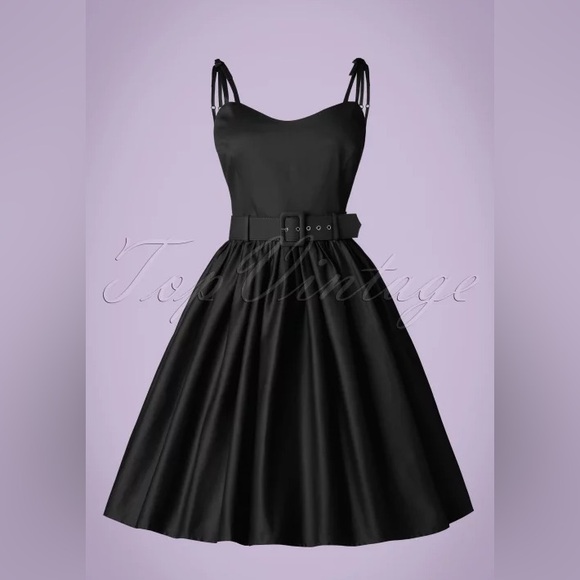 Collectif Black Summer Dress - Picture 1 of 7